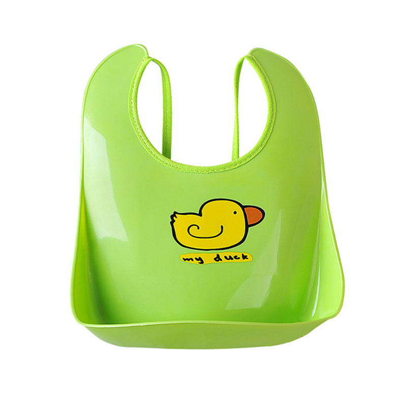 多郎盾0-8岁婴幼儿口水巾 儿童软塑料围嘴宝宝