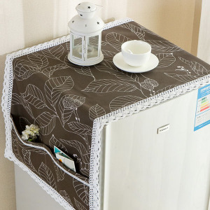 高档全棉斯德哥尔摩冰箱布艺盖布套海尔美的防