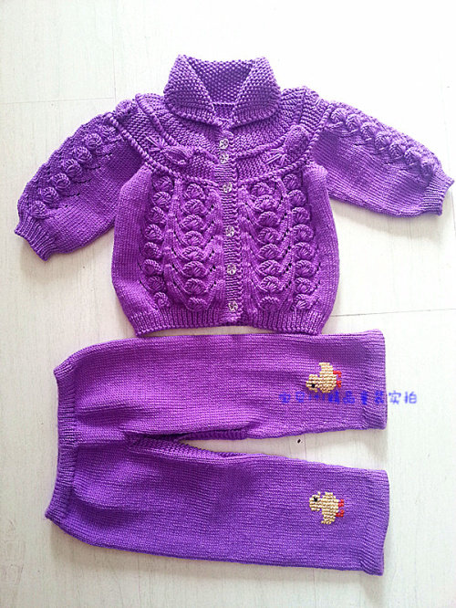 超赞纯手工<em>编织贝壳花</em>婴儿毛衣宝宝毛线<em>开衫</em>新