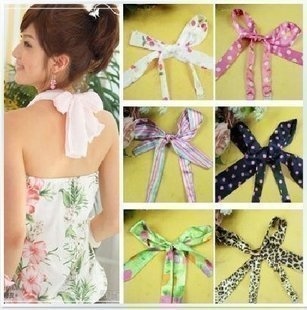 韩国大蝴蝶结 后<em>系</em>挂脖<em>胸罩肩带</em>内衣 交叉配件