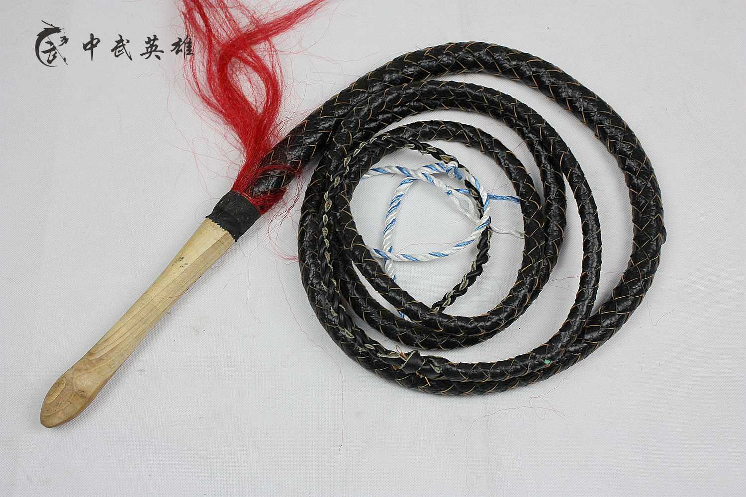 实体店 牧羊鞭 软鞭 响鞭 牛皮鞭 陀螺鞭(3.5米)