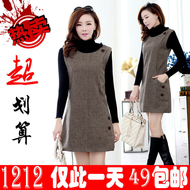 【<em>淘宝</em>清仓】2014春秋韩版加大码<em>女装</em>毛呢马