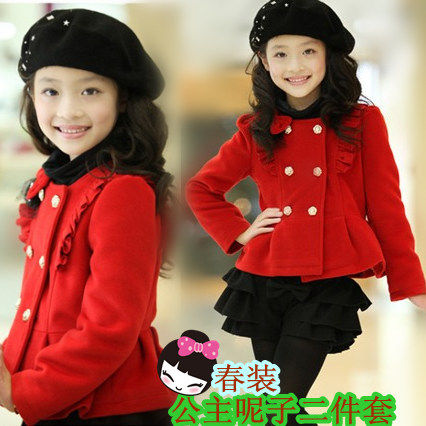 装<em>女童</em>秋装<em>外套</em>韩版小<em>女童呢子外套2014款</em>中