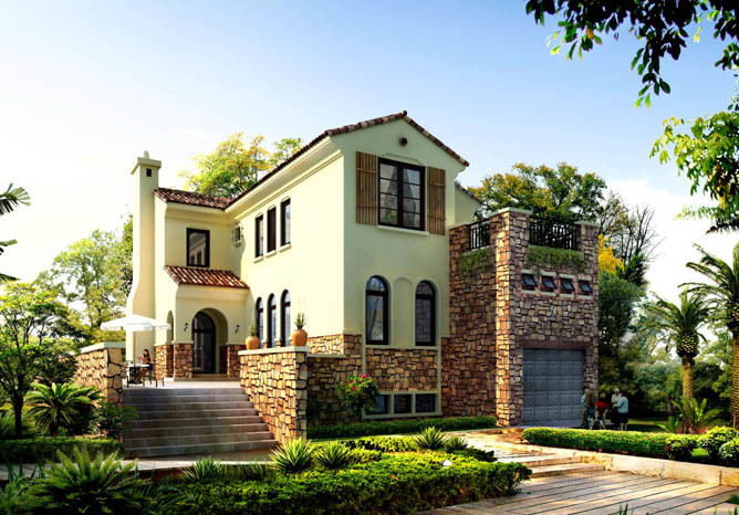 自建房设计 农村别墅效果图施工图 建房设计图