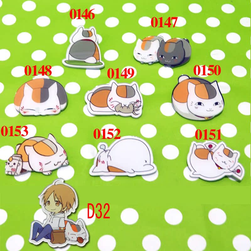 夏目友人帐斑猫胸针夏目徽章动漫胸章|一淘网