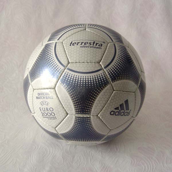 ADIDAS 正品 2000年欧洲杯比赛版 足球 银色溪