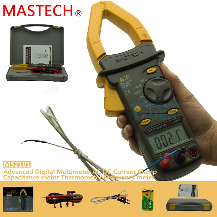 mastech 1000安交流+直流钳形万用表ms2101