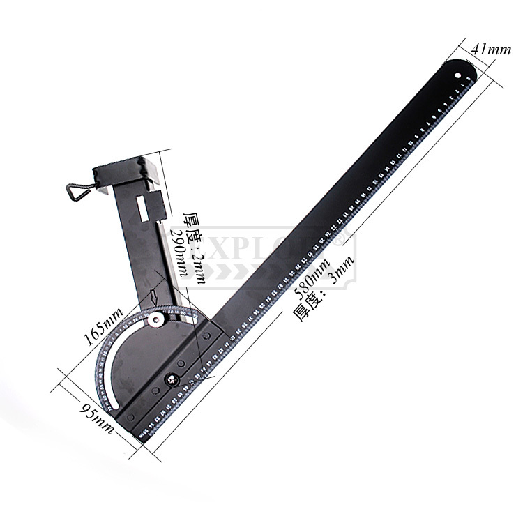 外贸 木工 钳工 多功能 角度尺 木工 测量工具 5