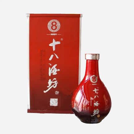 十八酒坊红八年.135元/1瓶/500ml(整箱包邮4瓶/箱)