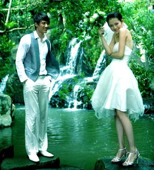 天津婚纱摄影工作室,婚纱照植物园欧式别墅双