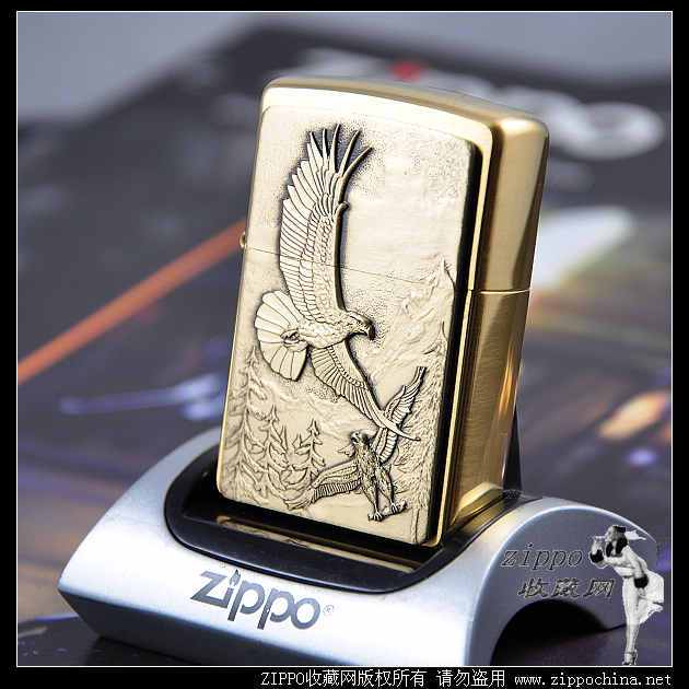 ◥皇冠正品zippo 专柜原装芝宝纯铜飞翔之鹰20854