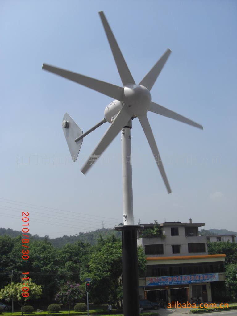 盘式无铁芯无阻力微风启动200W小型风力发电