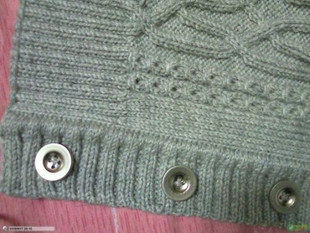 802 <em>开衫</em>毛衣<em>门襟</em>的<em>编织</em>教程 仿机器织法教程