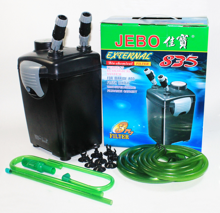 包邮 佳宝jebo835/825外置鱼缸过滤器/过滤桶鱼缸静音水族过滤器