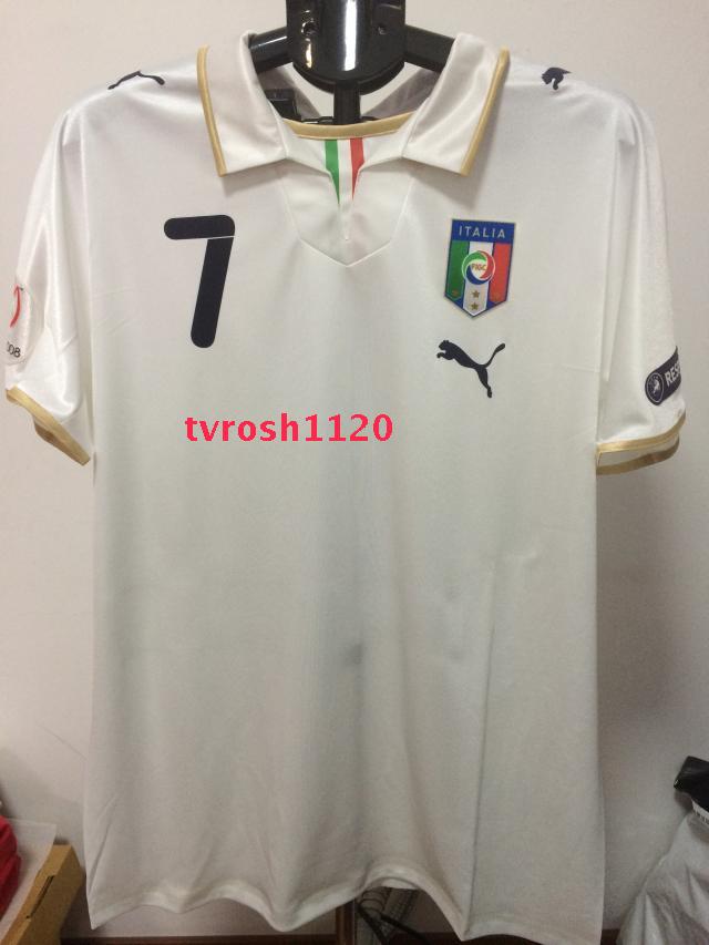 08欧洲杯意大利队客场球员版球衣 7号德尔皮耶