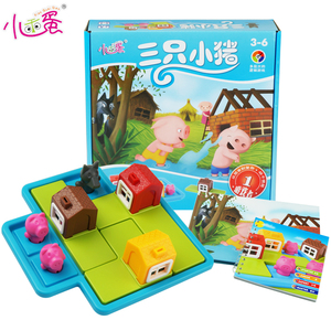 小乖蛋 三只小猪 智力拼图游戏儿童玩具 宝宝早