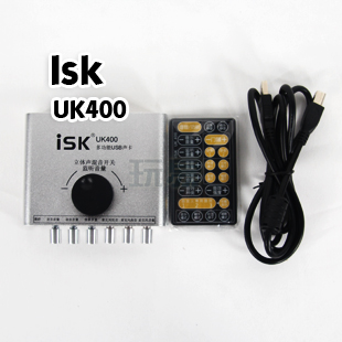 【玩易乐器】推荐 ISK UK400 独立声卡 专业吉