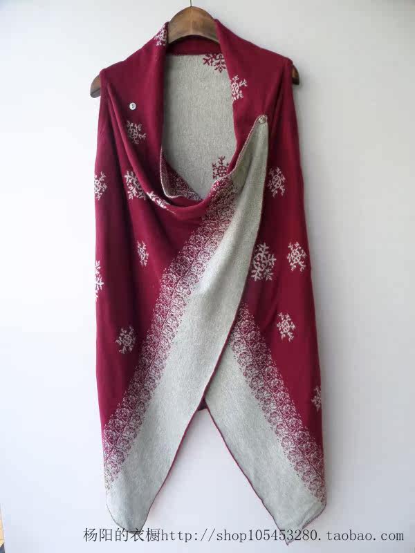 外贸原单剪标尾货提花两面穿无袖个性<em>针织开衫</em>