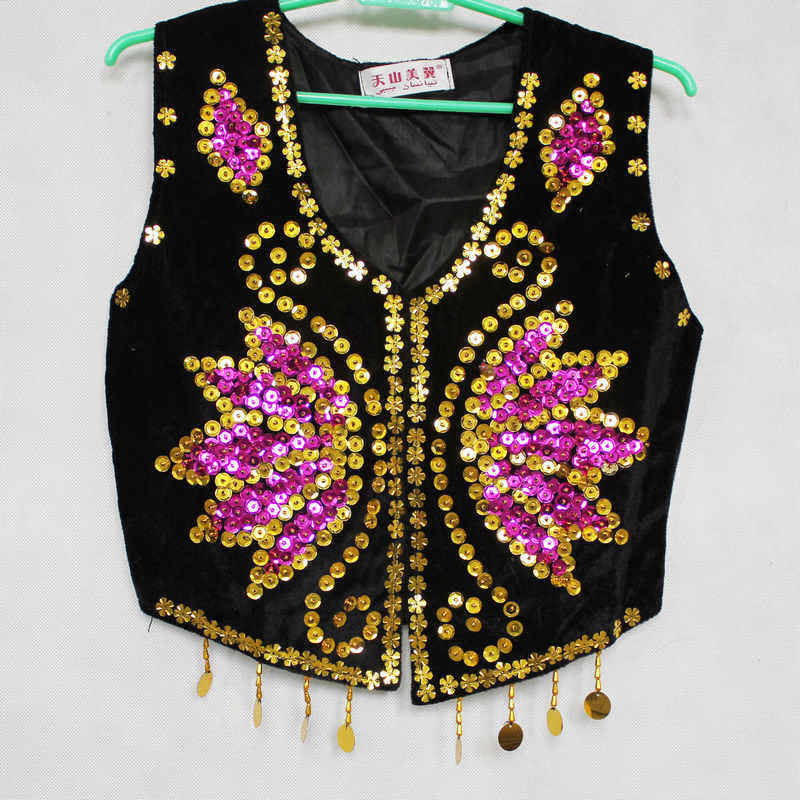 <em>新疆舞蹈</em>服装 <em>新疆舞蹈</em>服 <em>马甲</em> 新疆维族服装 马