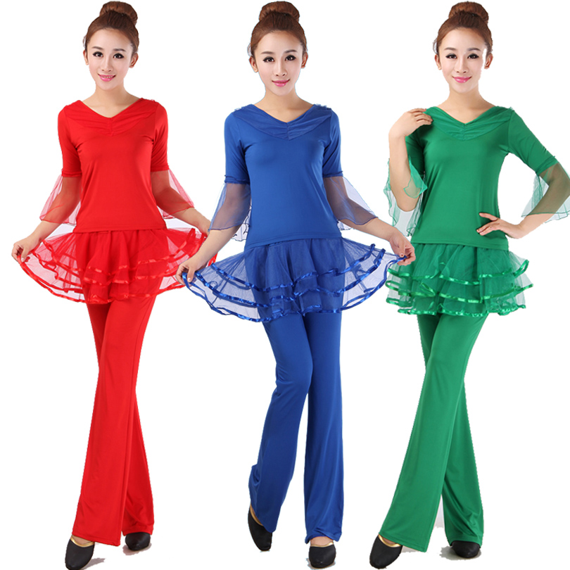 尼梵新款杨艺周思萍广场舞服装套装 云裳跳舞