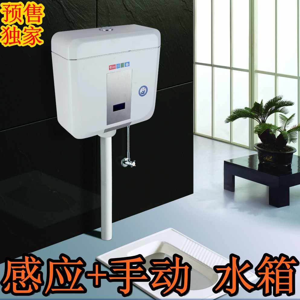 新品 厕所蹲便器两用水箱 挂墙式水箱感应冲水