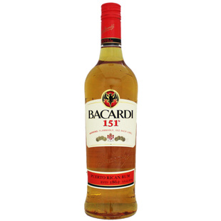 【洋酒 行货正品bacardi 151 百加得151朗姆酒 750ml