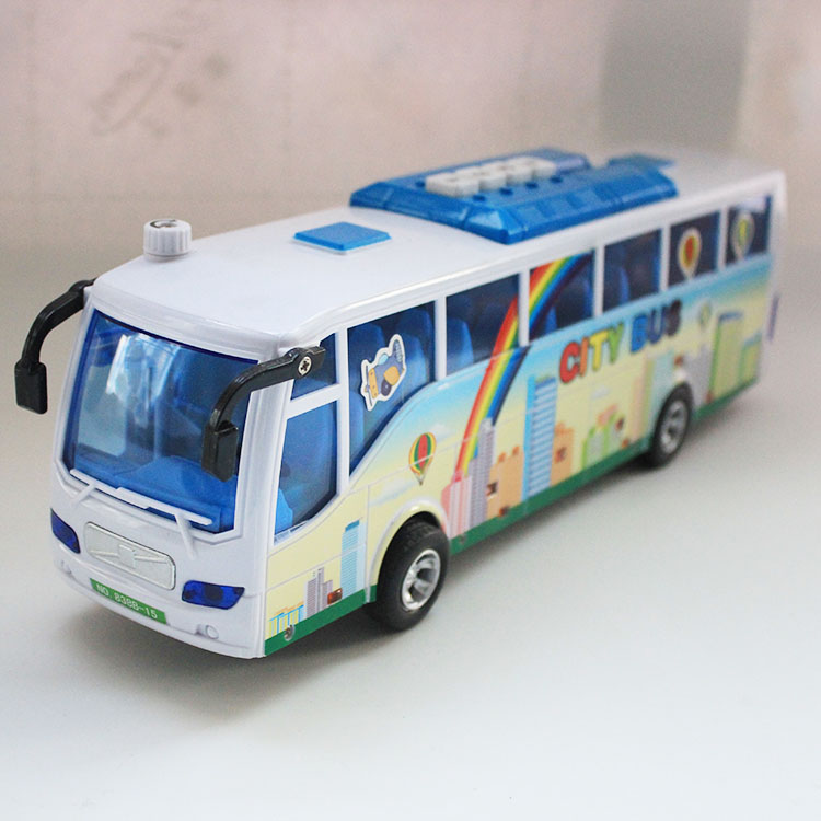 婴儿玩具 南国婴宝 城市巴士惯性汽车 音乐灯光