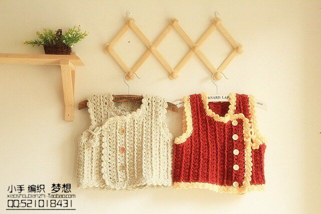 材料包-<em>钩针</em>系淘气<em>宝宝</em>秋冬<em>背心</em> 森系小孩<em>马甲</em>