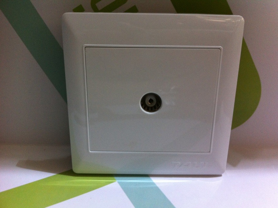 正品 泰力基业A6系列开关 有线闭路电视插座面