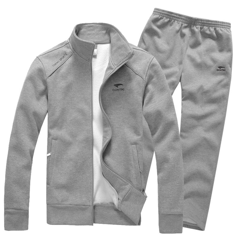 人运动套装运动服套装男<em>秋冬季加厚加绒开衫</em>休