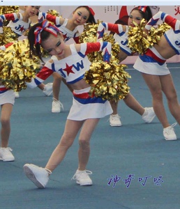 儿童啦啦操服装演出服小学生少儿健美操体操拉