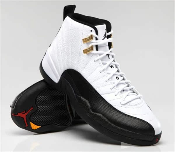 『dsply』air jordan 12 taxi aj 乔丹12代 黑白金扣 130690-125