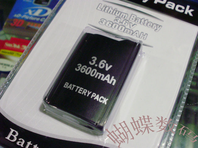 psp电池 PSP1000 组装电池 高容量 2400\/360