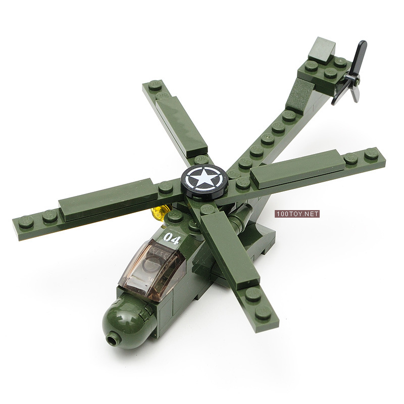 批发 正品星钻 H-1直升飞机 80020 益智拼装积