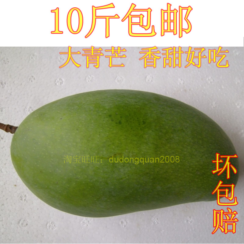 新鲜水果 好吃的芒果 金煌芒 青皮芒果王 大青芒
