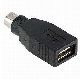 冲五钻电脑鼠标PS2接口转换器PS2转USB互转