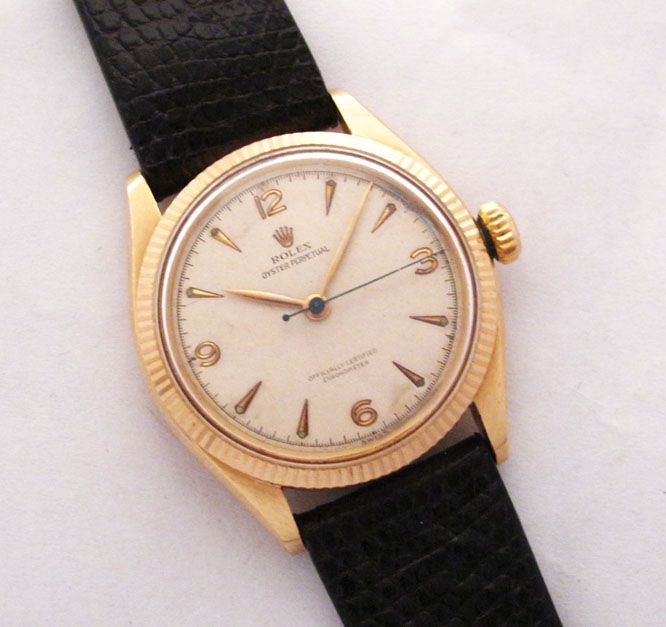 现货 20年代 18金K劳力士 古董泡泡背棺材仔古