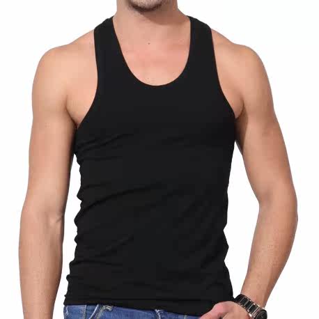 士工字背心韩版休闲打底衫紧身男式运动<em>内衣</em>潮