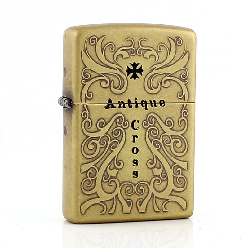 zippo纯银唐草限量版,zippo唐草限量版1000 打火机zippo正版 纯铜蚀刻中世纪选择十字架 唐草花纹