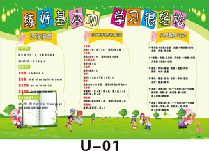 教室班级数学公式 图形算式 汉语拼音挂图班级