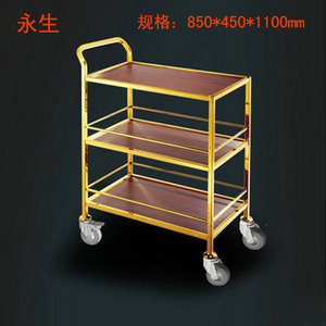 酒店三层餐车不锈钢移动送餐车服务车茶水手推