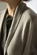 apcshop外套北欧通勤新设计(新设计)针织女士系带长袖，外搭纯山羊绒长开衫
