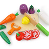 木制仿真水果蔬菜切切看乐磁性木盒装儿童早教，积木过家家厨房玩具