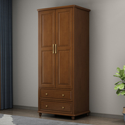 欧派新中式实木衣柜，小户型衣橱现代简约卧室实木，收纳柜储物柜小衣