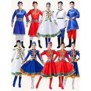 蒙古族舞蹈演出服装女装成人蒙族男装少数民族广场舞表演服饰