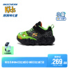 skechers斯凯奇儿童怪兽，闪灯鞋2024年小童新年发光休闲运动鞋