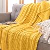 纯棉毛毯被子办公室沙发午睡毛线针织毛巾毯子空调毯休闲盖毯夏季