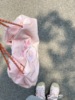 2024小众设计樱花粉刺绣手提包包，大容量时尚单肩腋下包粉嫩(包粉嫩)少女包