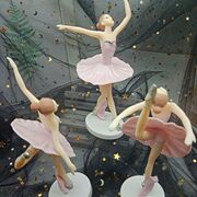 创意蛋糕摆件 跳舞女孩唯美芭蕾公主蛋糕摆件 芭蕾舞女孩3件套