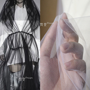 「透明网」菱形网柔软加密网纱设计师面料蓬蓬，纱裙子服装手工布料